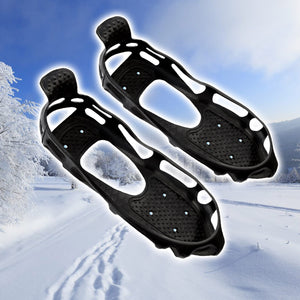 S-XL Ice Snow Cleats Traction Grippers Shoes Boots Rubber Spikes 24 Steel Studs