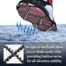 Load image into Gallery viewer, Walking on Snow Ice Walk Traction Cleats Crampons Shoes for Size 39 to 49