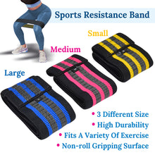 Load image into Gallery viewer, 3pc High Resistance Loop Bands for Pilates Yoga Stretch Strength Exercise