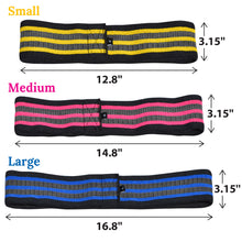 Load image into Gallery viewer, 3pc High Resistance Loop Bands for Pilates Yoga Stretch Strength Exercise