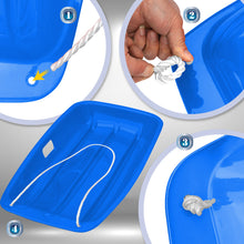 Load image into Gallery viewer, Downhill Sprinter Winter Toboggan Snow Sled - 2 PACK