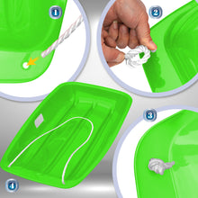 Load image into Gallery viewer, Downhill Sprinter Winter Toboggan Snow Sled - 2 PACK