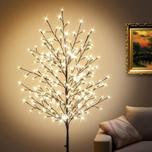 Load image into Gallery viewer, 6ft Star Light Tree Tall 240LED Warm Light Party Holiday Home Yard Wedding Birch