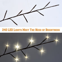 Load image into Gallery viewer, 6ft Star Light Tree Tall 240LED Warm Light Party Holiday Home Yard Wedding Birch