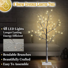Load image into Gallery viewer, Snow LED Lighted Tree Flake Decoration Indoor& Outdoor Bendable