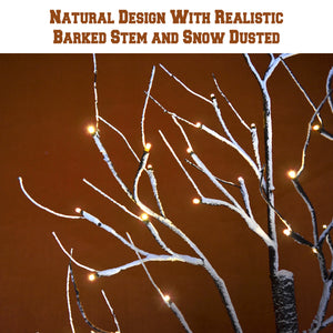 Snow LED Lighted Tree Flake Decoration Indoor& Outdoor Bendable