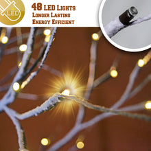 Load image into Gallery viewer, Snow LED Lighted Tree Flake Decoration Indoor& Outdoor Bendable