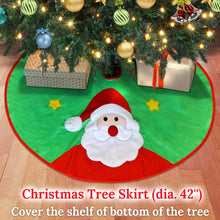 Load image into Gallery viewer, Santa Claus Christmas Tree Skirt Dia. 42" christmas Tree Holiday Decoration