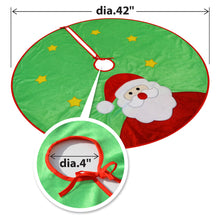 Load image into Gallery viewer, Santa Claus Christmas Tree Skirt Dia. 42" christmas Tree Holiday Decoration