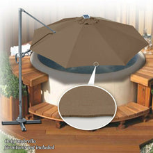 Load image into Gallery viewer, STRONG CAMEL 11.5ft  360 Rotataion Offset Cantilever Hanging Big Solar LED Umbrella(ONLY LOCAL PICK UP)