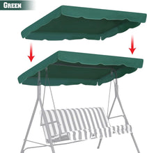 Load image into Gallery viewer, 65"x45" Patio Swing Canopy Replacement Top Outdoor Seater Porch Swing Canopy Cover, Cover ONLY
