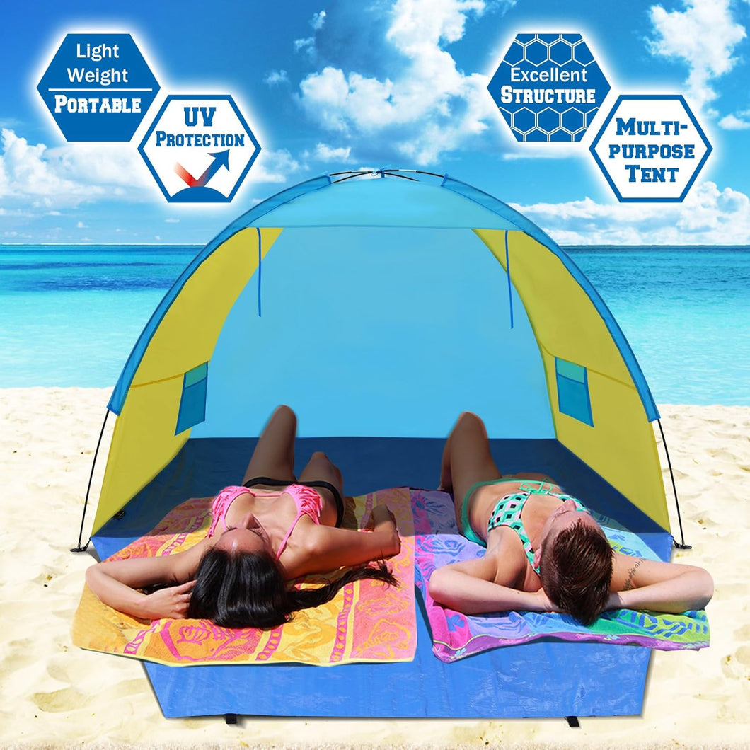 POP UP Potable Beach Shelter Tent Camping Sunshade Outdoor Multi-purpose Tent