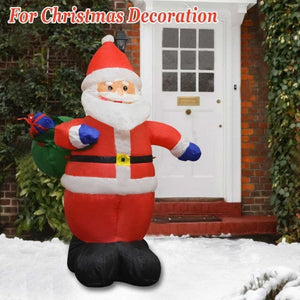 4ft Inflatable Santa Claus Outdoor Yard Decor Lighted Christmas Air Blown Gift