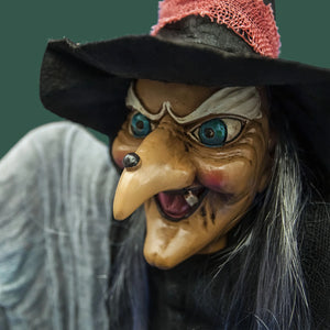 57'' Holloween Ghost Prop Electric Holiday Decor Party Gift Sound Lighted, Witch