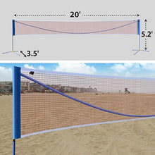 Load image into Gallery viewer, SUNNYOUTDOOR 20ft Portable Badminton Net Volleyball Tennis Net w Stand for Family Sport
