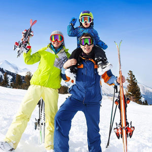 SUNNYOUTDOOR Clear Skiing Ski Goggles Sport Goggles Motorcycle and Bike Goggles UV400 Anti-fog Sunglasses
