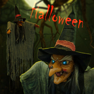 57'' Holloween Ghost Prop Electric Holiday Decor Party Gift Sound Lighted, Witch