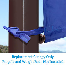 Load image into Gallery viewer, SUNNYOUTDOOR 18&#39; L x 8.2&#39; W Pergola Replacement Canopy Universal Pergola Canopy Replacement Top Cover for Pergola Structure, Frame NOT included

