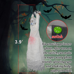 47'' Holloween Ghost Prop Electric Holiday Decor Party Gift Sound Lighted, Prisoner