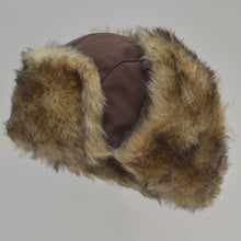 Load image into Gallery viewer, Winter Hats Men Aviator Soft Faux Fur Ear Flaps Hat Cap Winter Ski Trapper w Warm Face Mask
