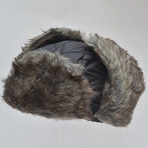 Winter Hats Men Aviator Soft Faux Fur Ear Flaps Hat Cap Winter Ski Trapper w Warm Face Mask