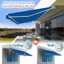 Load image into Gallery viewer, SUNNYOUTDOOR 8x6.5 FT Patio Awning Retractable Outdoor Sun Shade Manual Patio Deck Awning Heavy Duty Awning
