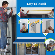 Load image into Gallery viewer, SUNNYOUTDOOR 8x6.5 FT Patio Awning Retractable Outdoor Sun Shade Manual Patio Deck Awning Heavy Duty Awning
