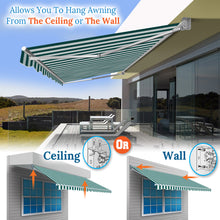 Load image into Gallery viewer, SUNNYOUTDOOR 8x6.5 FT Patio Awning Retractable Outdoor Sun Shade Manual Patio Deck Awning Heavy Duty Awning
