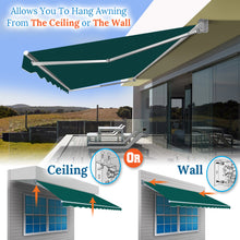 Load image into Gallery viewer, SUNNYOUTDOOR 8x6.5 FT Patio Awning Retractable Outdoor Sun Shade Manual Patio Deck Awning Heavy Duty Awning
