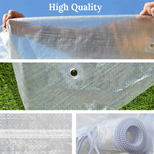 Load image into Gallery viewer, 24.6'x10'x7' Half-Transparent Greenhouse Cover Replacement ONLY Larger Walk in Outdoor Plant Garden,5 PCS,  Frame NOT included
