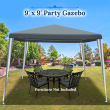 Load image into Gallery viewer, SUNNYOUTDOOR 9&#39;x9&#39; Party Gazebo Patio Camping Gazebo Storage Shelter Outdoor Canopy Tent Party Wedding BBQ Events Tent
