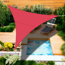 Load image into Gallery viewer, 12&#39; Sun Shade Sail UV Top Cover Canopy Triangle for Outdoor Patio Lawn Pool Deck
