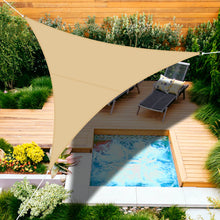 Load image into Gallery viewer, 12&#39; Sun Shade Sail UV Top Cover Canopy Triangle for Outdoor Patio Lawn Pool Deck
