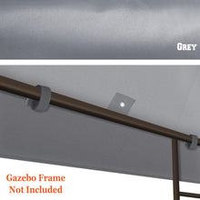 Load image into Gallery viewer, 10x10ft Double Tiered Replacement Canopy ONLY Patio Pavilion Gazebo Sunshade Polyester Cover
