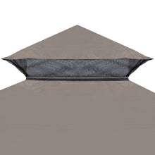 Load image into Gallery viewer, 10x10ft Double Tiered Replacement Canopy ONLY Patio Pavilion Gazebo Sunshade Polyester Cover
