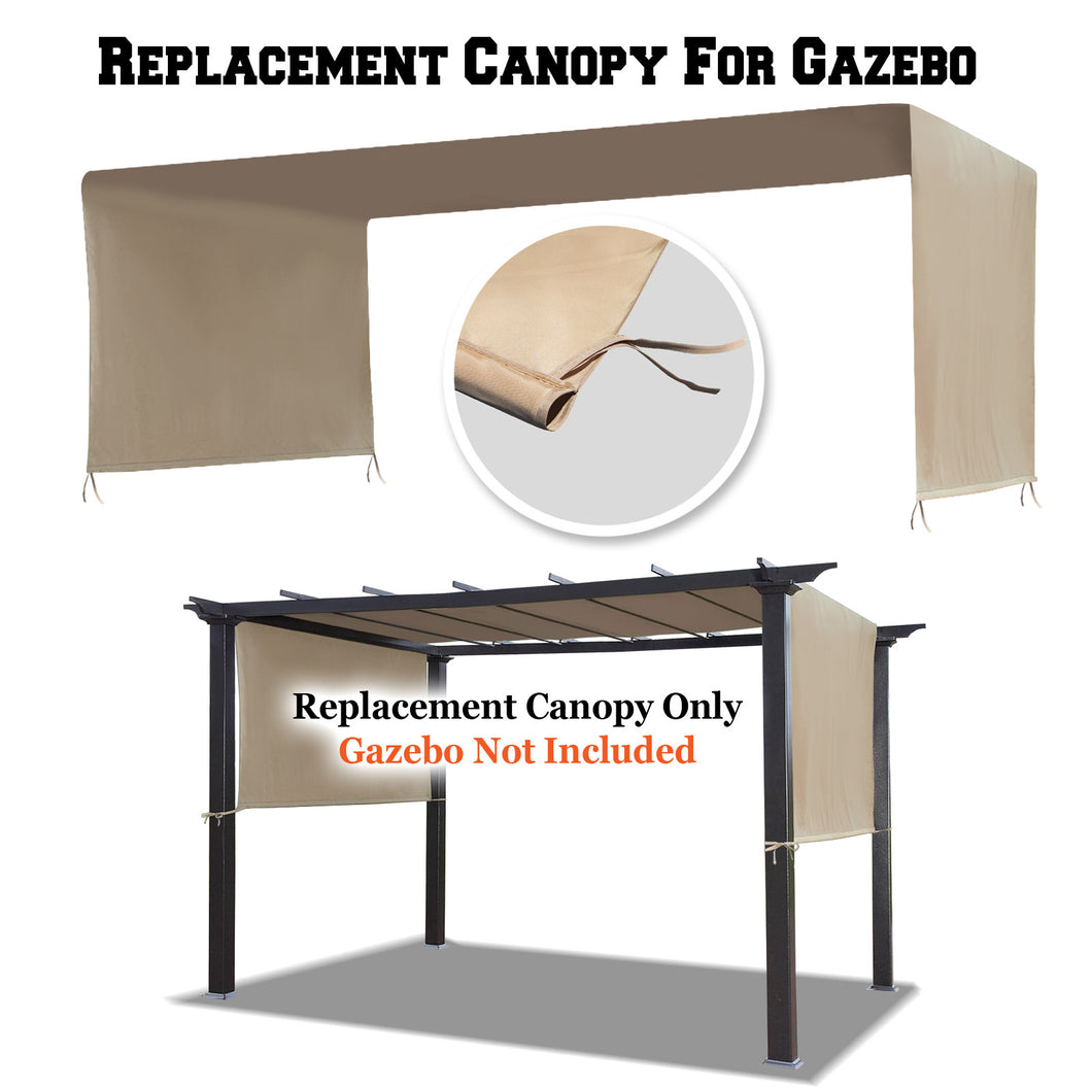 SUNNYOUTDOOR 18' L x 8.2' W Pergola Replacement Canopy Universal Pergola Canopy Replacement Top Cover for Pergola Structure, Frame NOT included
