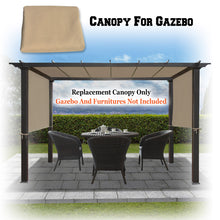 Load image into Gallery viewer, SUNNYOUTDOOR 18&#39; L x 8.2&#39; W Pergola Replacement Canopy Universal Pergola Canopy Replacement Top Cover for Pergola Structure, Frame NOT included
