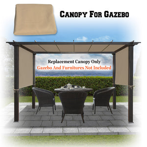 SUNNYOUTDOOR 18' L x 8.2' W Pergola Replacement Canopy Universal Pergola Canopy Replacement Top Cover for Pergola Structure, Frame NOT included