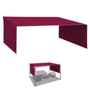 SUNNYOUTDOOR 18' L x 8.2' W Pergola Replacement Canopy Universal Pergola Canopy Replacement Top Cover for Pergola Structure, Frame NOT included