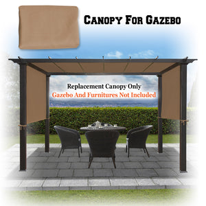 SUNNYOUTDOOR 18' L x 8.2' W Pergola Replacement Canopy Universal Pergola Canopy Replacement Top Cover for Pergola Structure, Frame NOT included