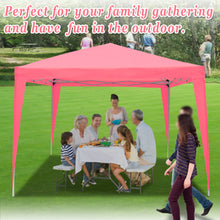 Load image into Gallery viewer, SUNNYOUTDOOR EZ POP UP Wedding Party Tent 10&#39;x10&#39; Folding Gazebo Beach Canopy W/Carry Bag 210D Oxford Fabric
