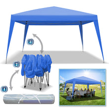 Load image into Gallery viewer, SUNNYOUTDOOR 10&#39;x13&#39; EZ POP UP Wedding Party Tent Folding Gazebo Beach Canopy Shelter W/Carry Bag (Navy blue)
