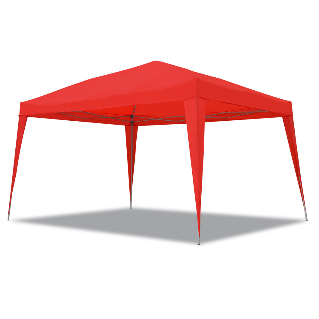 SUNNYOUTDOOR 10'x13' EZ POP UP Wedding Party Tent Folding Gazebo Beach Canopy Shelter W/Carry Bag (Red)