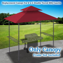 Load image into Gallery viewer, BBQ 8'x5' Double Tier Replacement Canopy Grill Gazebo Roof Gazebo Cover Top
