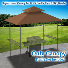 Load image into Gallery viewer, BBQ 8'x5' Double Tier Replacement Canopy Grill Gazebo Roof Gazebo Cover Top

