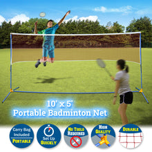 Load image into Gallery viewer, SUNNYOUTDOOR 10&#39;x5&#39; Portable Training Beach Volleyball Badminton Tennis Net Outdoor Yard
