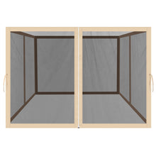 Load image into Gallery viewer, 8'Wx6'H Canopy Replacement Sidewalls Mosquito Netting Screen Walls for  8x8 FT Gazebo

