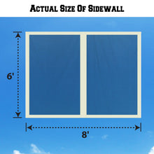 Load image into Gallery viewer, 8'Wx6'H Canopy Replacement Sidewalls Mosquito Netting Screen Walls for  8x8 FT Gazebo
