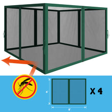 Load image into Gallery viewer, 8'Wx6'H Canopy Replacement Sidewalls Mosquito Netting Screen Walls for  8x8 FT Gazebo
