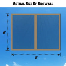 Load image into Gallery viewer, 8'Wx6'H Canopy Replacement Sidewalls Mosquito Netting Screen Walls for  8x8 FT Gazebo
